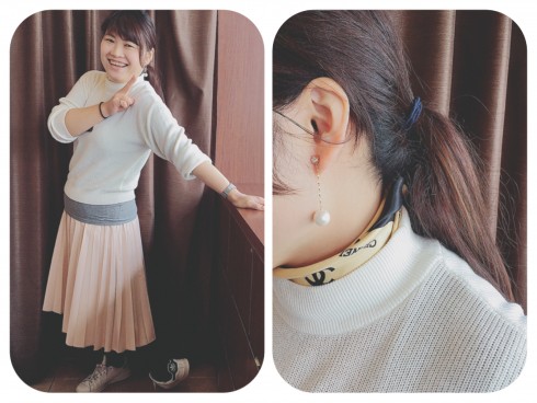 白コーディネート