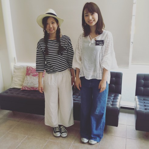 ホワイト爽やかコーデ