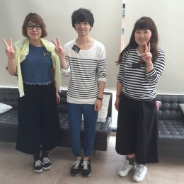 ボーダー＆ヘアアレンジ